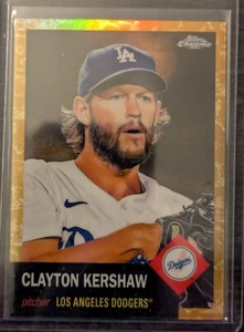 Clayton Kershaw 2022 Topps Cromo Platino Toile Crema Oro Refractor/50 - Imagen 1 de 2