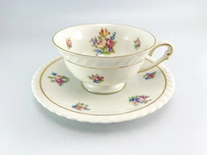 Vintage Franken Krautheim Selb Bayern Gretchen Tasse & Untertasse mit Fuß Set - Bild 1 von 12