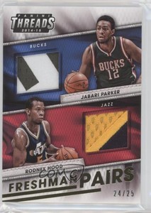 2014 Panini Threads Freshman Pairs Prime /25 Jabari Parker Rodney Hood Rookie RC