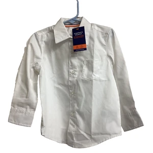 French Toast Little Boys' Toddler L/S Button-Down Shirt Size 4T New White - Picture 1 of 5