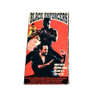 Black Enforcers VHS Video Tape Blaxploitation Gestapo Rod Perry Charles Robinson - Immagine 1 di 4