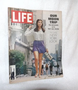 1969 Life Magazine August 22 Moon Trip - Imagen 1 de 11