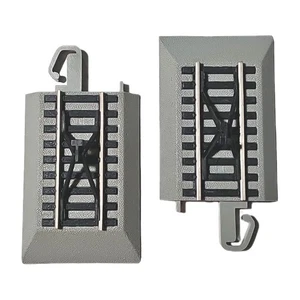 2 Pieces Bachmann E-Z Track HO Scale Track End Bumper Gray H4491B - B01  - Picture 1 of 6