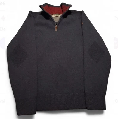 Ben Sherman Men’s Wool Blend Navy Blue Sweater Size Large - Image 1 of 4