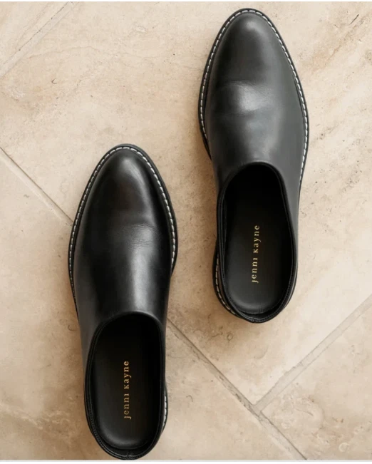 New Jenni Kayne Black Leather Lug Mule Shoes Sz 40 US 9.5/10 - Image 1 of 4