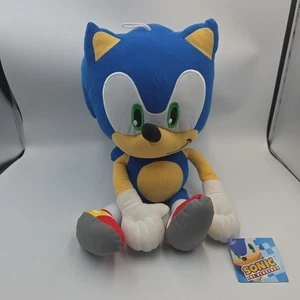 Sonic the Hedgehog BLUE Plush 18" Go Sega Stuffed Animal Toy Factory USA - Picture 1 of 8