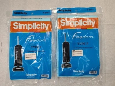 Simplicity SF-6 Vacuum Bags Type F For Simplicity Freedom Models-6 Pack-LOT OF 2 - Image 1 of 4