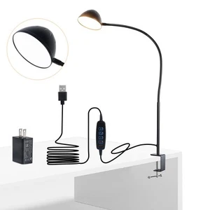 Clamp Lamp, Clip on Lamp, Desk Lamp with Clamp, 10W, 1100 LMS, 3 Color Modes,... - Picture 1 of 9