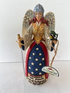 Figura Jim Shore Ángel Guerrero Militar 11" Proteger Hombres y Mujeres en Uniforme - Imagen 1 de 20