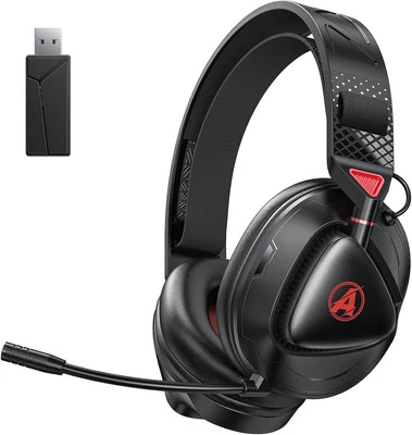 BESUCHE DEN AWINNASEY-STORE 2,4 GHz Gaming Headset Wireless für PS5, PS4, Switch, PC, Mac, Leichtes