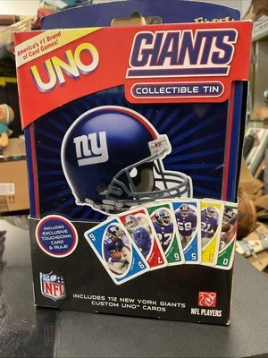 NEW 2009 Fundex New York Football Giants NFL Uno Card Game Collectible Tin NY - Image 1 of 2