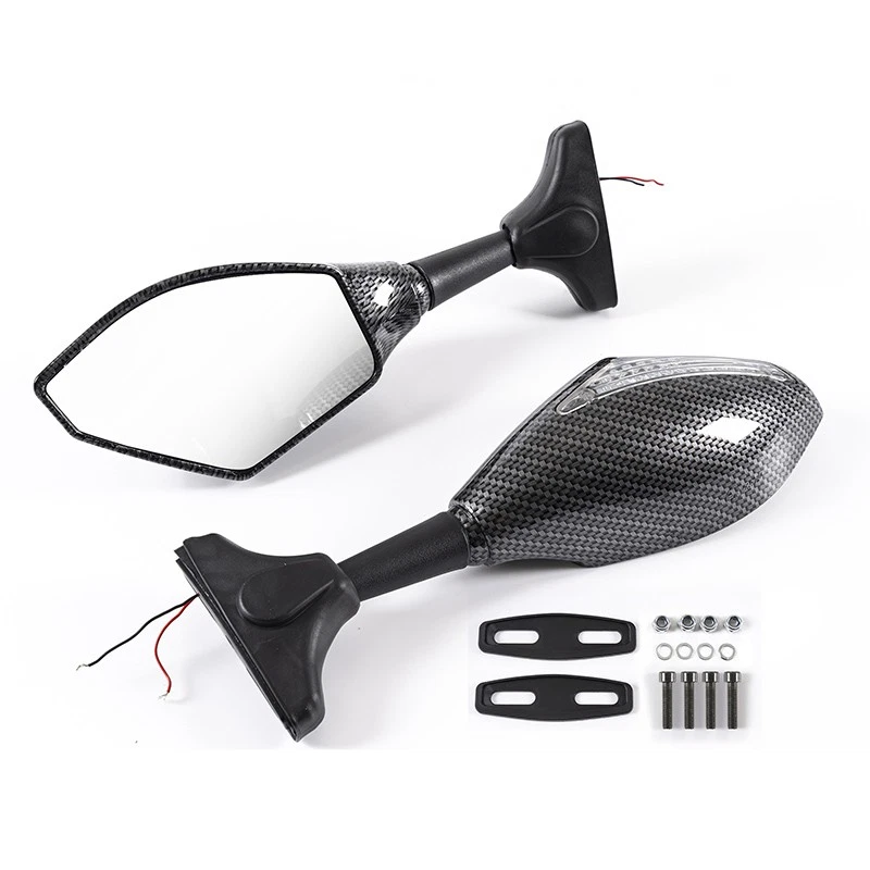 Racing Motorcycle LED Turn Signal Rearview Mirrors for Suzuki/Katana 600 GSX600F — 第 1/4 张图片