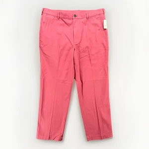 346 Brooks Brother Herren rosa vorne flach Vorteil Chino Hose Größe 38 x 30 - Bild 1 von 5
