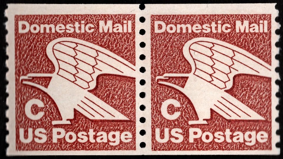US Stamp Scott # 1947 Mint NH Coil Pair - 1981 Non-Denominated C Stamp F-VF Nice - Image 1 of 1
