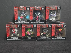 Funko Marvel Venomized Minis 7 Stück Spider-Man Hulk Deadpool Groot Thanos - Bild 1 von 5