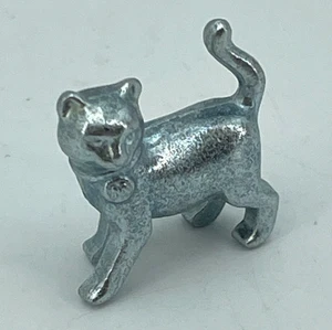 MONOPOLY Cat Token Silver Metal Game Piece Replacement Board Part by HASBRO - Picture 1 of 4