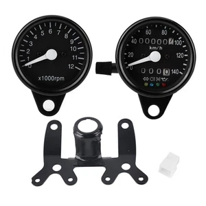 ˜Odometer Mechanical Dual Instrument Electronics Tachometer Guage Fit For CG125 - Picture 1 of 14