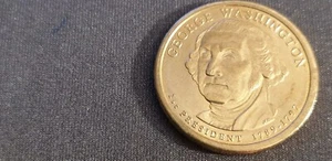 RARO * LETRAS BORDE INVERTIDO * 2007 D Moneda de dólar George Washington - Imagen 1 de 4