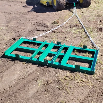 Grada de arrastre LANDZIE niveladora de calzada para ATV, UTV - 4 pies tractor remolque detrás rastrillo Foto 1 de 4