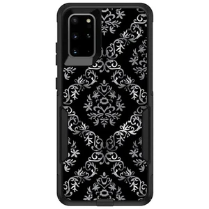 OtterBox Commuter für Galaxy S (Modell wählbar) schwarz weiß silber Damast - Bild 1 von 13