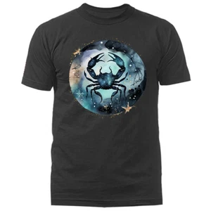 Cancer Zodiac Sign Horoscope Astrological Graphic T-shirt - Picture 1 of 17