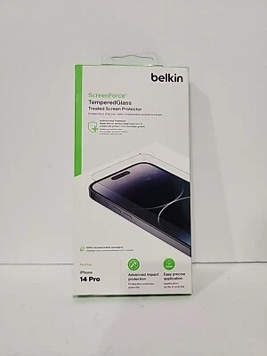 Belkin ScreenForce TemperedGlass Screen Protector For iPhone 14 Pro FAST SHIP - Image 1 of 3