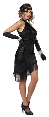 1920's Fabulous Fashion Flapper Gangster Adult Costume - Image 1 of 3