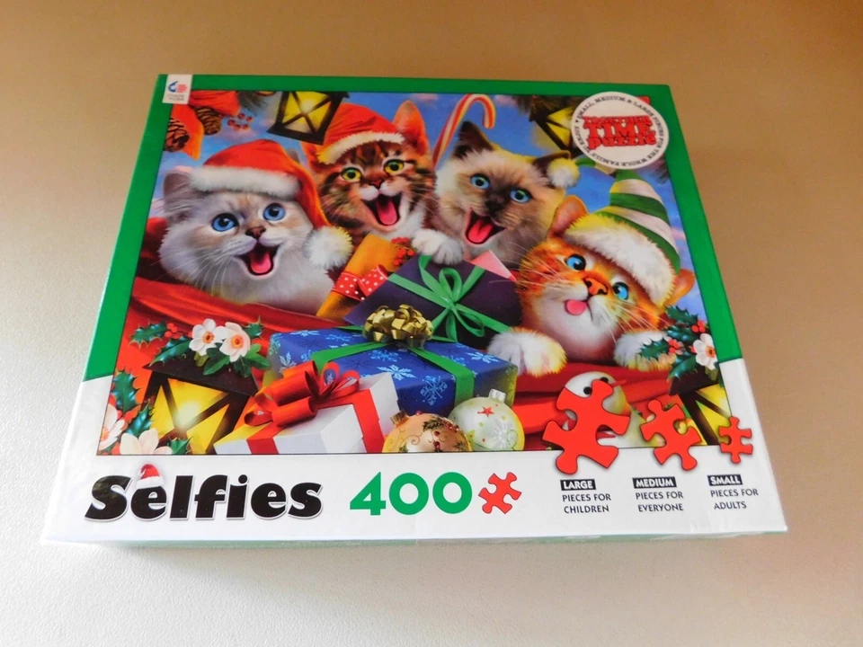 Ceaco CATS  Selfies Puzzle 400 Piece Together Family Time 18" x 24" Brand New - Image 1 of 1
