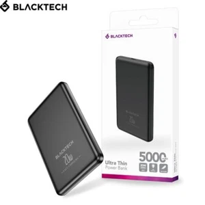 BLACKTECH BL-DB54 5000mAh 20W Ultra thin Fast Charging Power Bank - Black - Picture 1 of 22