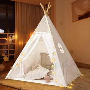 Kinderzelt Spielzelt Tipi Zelt für Kinder Spielhaus Polyester Drinnen+Draußen DE - Bild 1 von 13