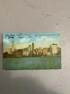 Vintage New York Waterfront Viewed From Jersey City Postcard - Picture 1 of 3