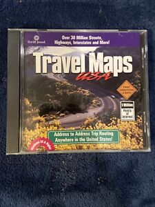 Travel Maps USA Windows 95 & Higher PC CD ROM Trip Planner USA