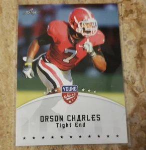 2012 Leaf Football Card Orson Charles - Picture 1 of 2