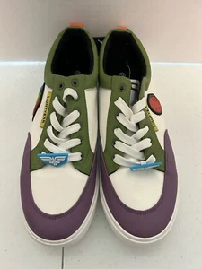 NEW Toy Story BUZZ LIGHTYEAR Mens Shoes - Size 12 Low Top Disney Pixar - Picture 1 of 8