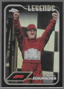2024 Topps Chrome Formula-1 Michael Schumacher Legends #192 rifrattore nero /10 - Foto 1 di 2