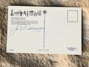 JOE DIMAGGIO SIGNED 1970'S YANKEE CLIPPER POST CARD AUTO JSA COA -NY YANKEES HOF - Picture 1 of 2