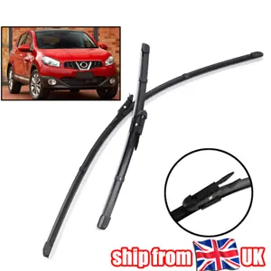 Wiper Blades For Nissan Qashqai 2007-2013 Front Windscreen Quality 24''16'' New - Picture 1 of 6