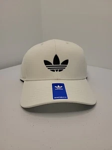 Adidas Originales Para Hombre Ajuste Ajustable Gorra Baliza Blanco/Negro Talla Única Se Adapta a la mayoría - Imagen 1 de 4