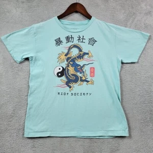 Riot Society T Shirt Kids Large Dragon Graphic Yin Yang - Picture 1 of 7