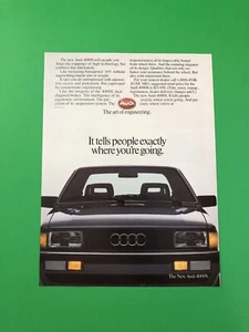 1984 1985 AUDI 4000S 4000 S VINTAGE ORIGINAL PRINT AD ADVERTISEMENT - Picture 1 of 1