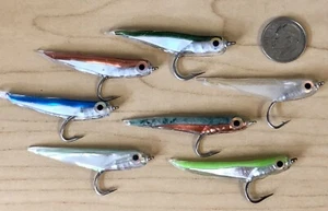 MEDIUM GUMMY MINNOW FLY. #4. YOU PICK COLOR. FLY FISHING SALTWATER, BASS, PIKE. - Picture 1 of 18