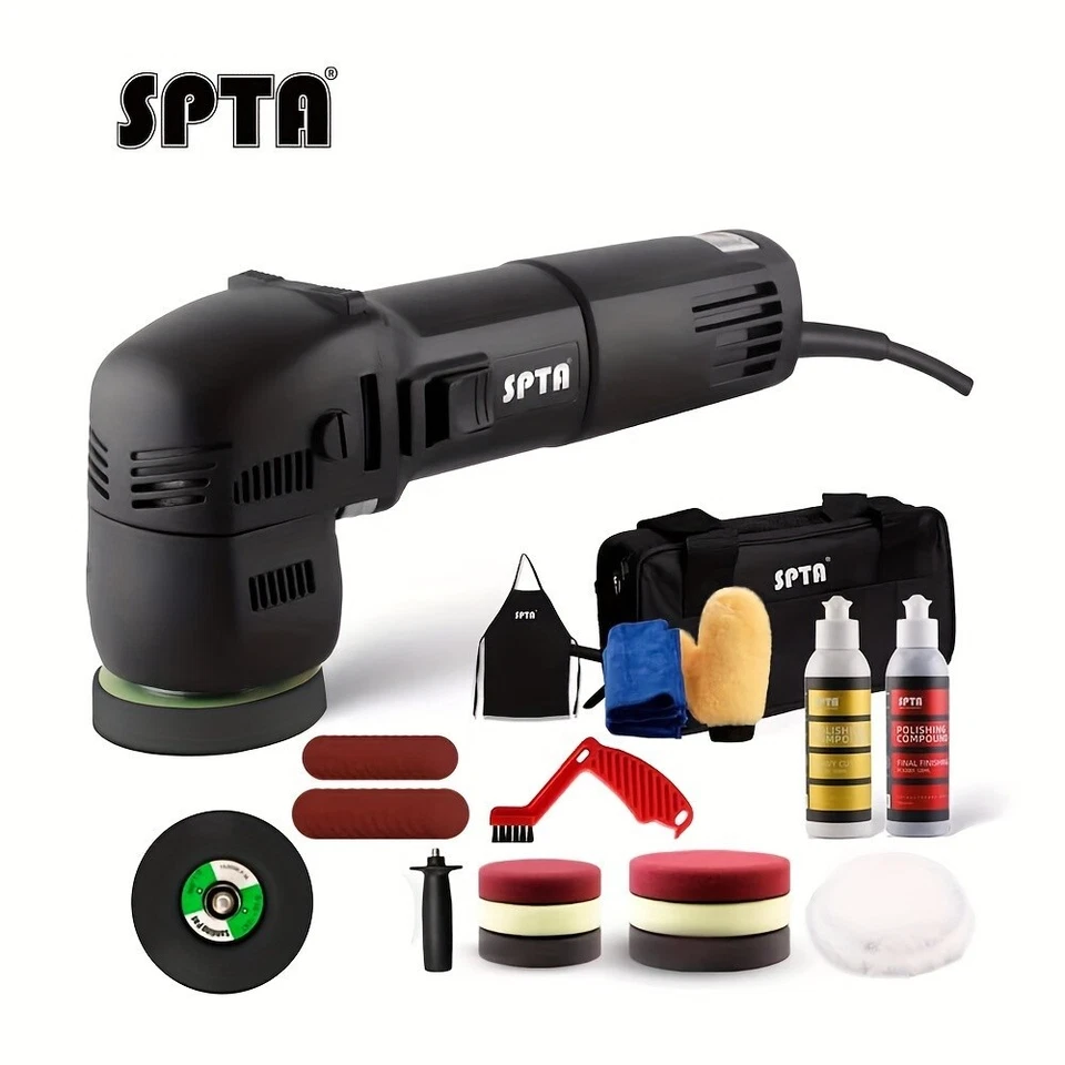 SPTA 3 Inch 780W Variable Speed Orbital Car Buffer Dual Action Polisher Detail - Image 1 of 4