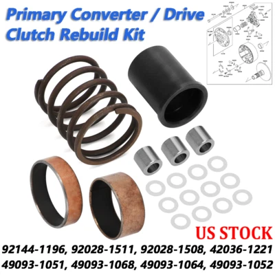 Kit de embrague convertidor primario de EE. UU. para Kawasaki Mule 2500 2510 2520 3010 2010 Foto 1 de 4