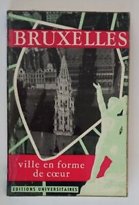 R13/471 BRUXELLES ville en forme de coeur 1957 Französisch