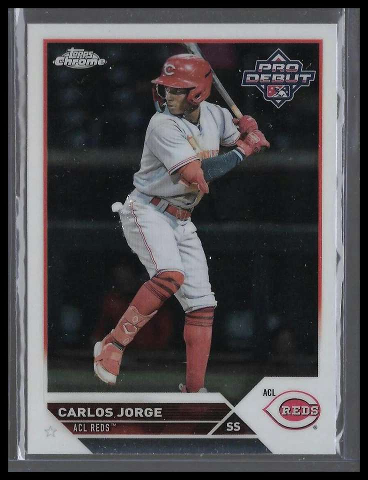 2023 Topps Pro Debut Chrome #PDC-74 Carlos Jorge ACL Reds - Image 1 of 2