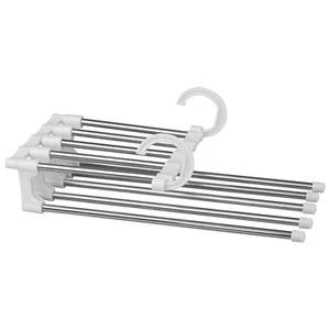 5 In 1 Multi-functional Pants Rack Stainless Steel Wardrobe Magic Hanger-NEW - Picture 1 of 5