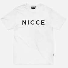 NICCE Mens Short Sleeve White Crew Neck T-Shirt Size Small NEW