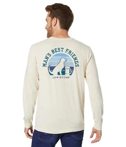 Man's Shirts & Tops Life is Good Best Friends Long Sleeve Crusher-Lite™ Tee - Picture 1 of 5