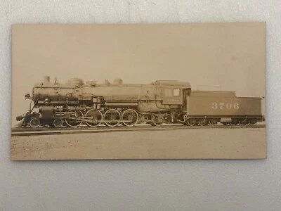 Tarjeta negativa Baldwin Locomotive Works Builders Atchison Topeka y Santa Fe Foto 1 de 2