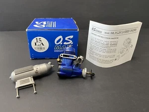 O.S. MAX BLUE 15 LA 11530 Model Airplane Engine NOS NIB - Picture 1 of 10